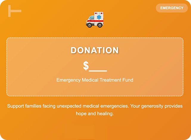 Emergency treatment donation