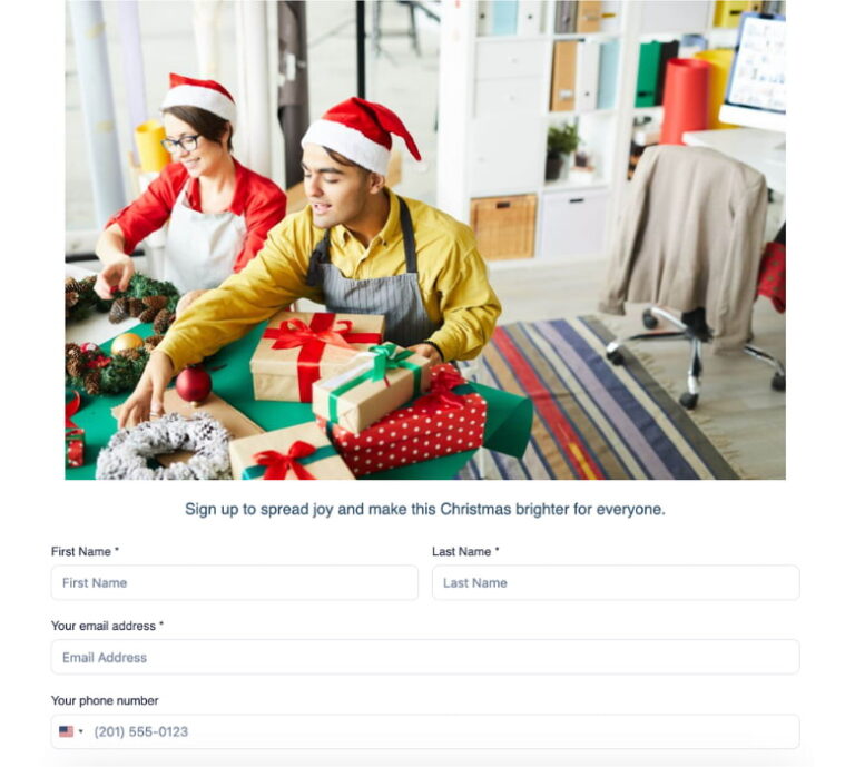 christmas day registration form