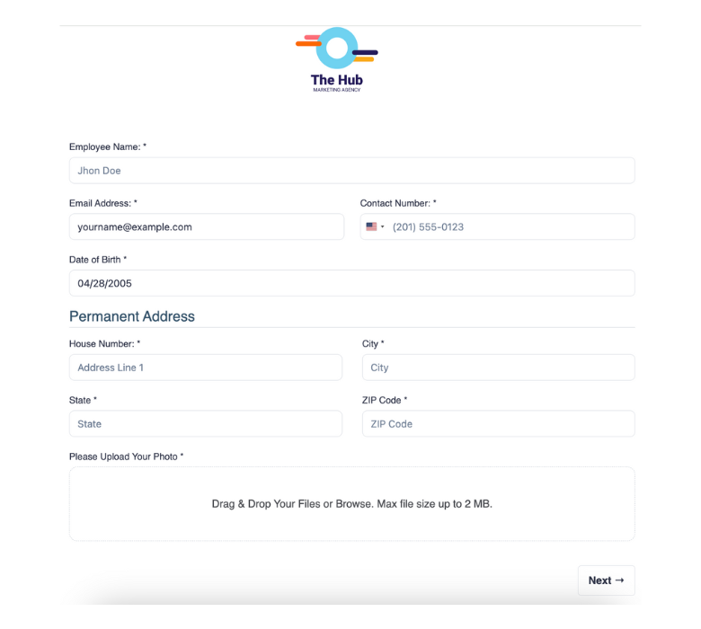 employee registration